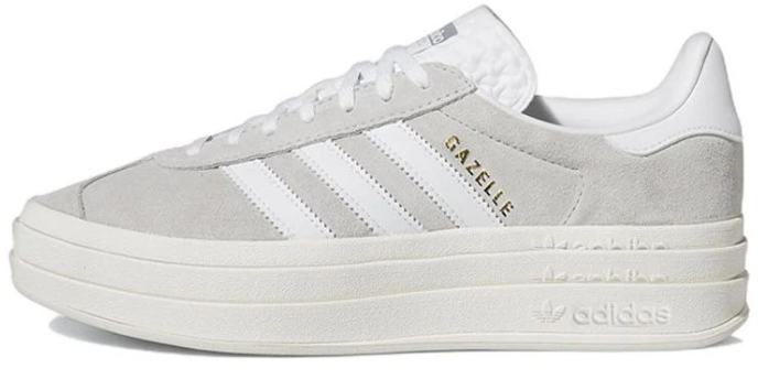 Women's adidas Gazelle Bold 'Grey White' HQ6893
