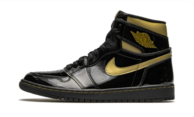 Men's Air Jordan 1 Retro High OG 'Black Metallic Gold' 555088-032